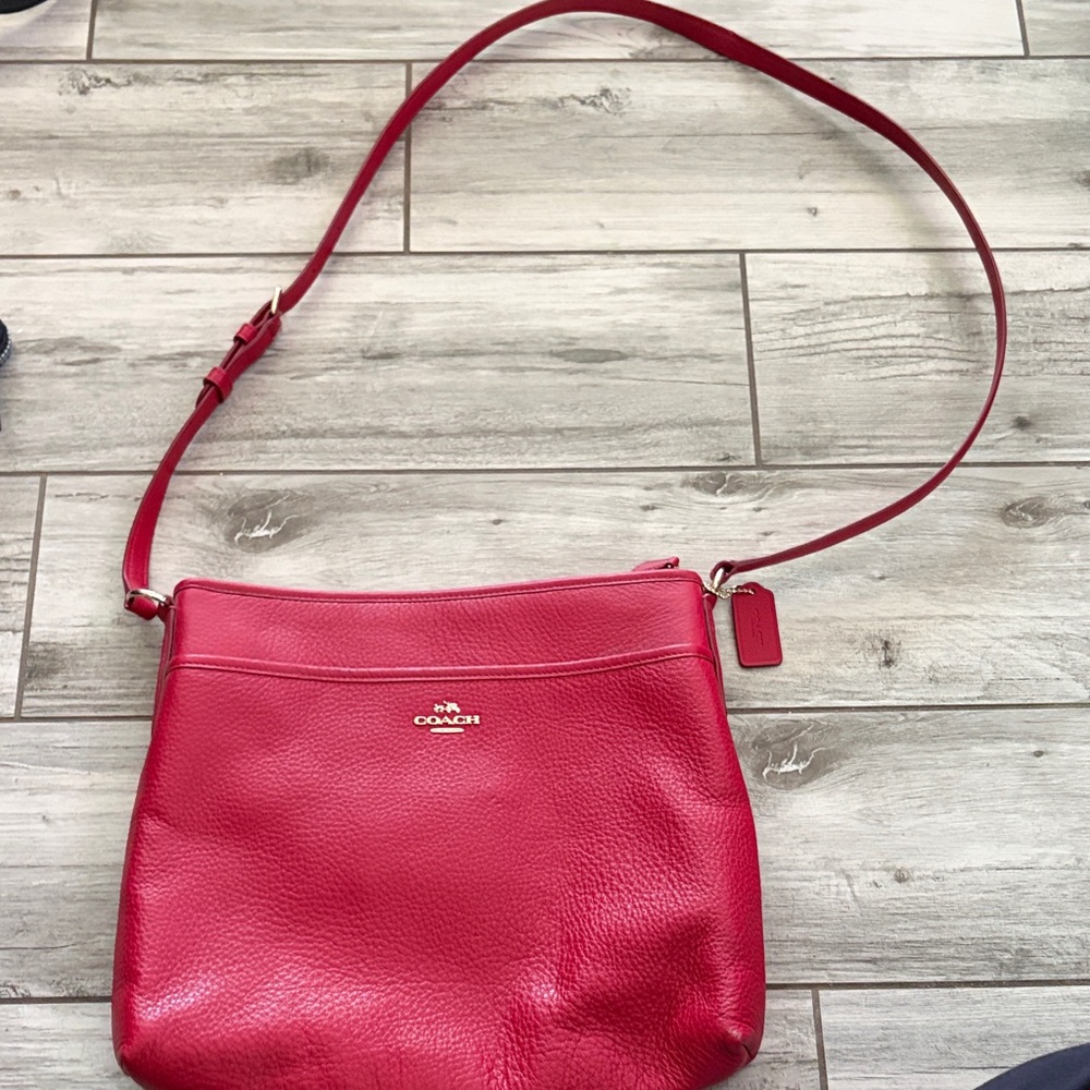 Coach Vibrant Red Crossbody Bag